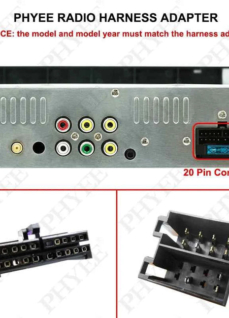 Adattatore per cablaggio da 10 pezzi a 20 Pin a ISO connettore a spina a 20 Pin cavo universale per autoradio Aftermarket