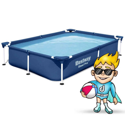 Piscina rettangolare con supporto 221x150x43 cm Bestway 56401N