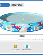 Portable Foldable Non-Inflatable Pool for Garden, Family, Kids and Adults, Easy to Assemble and Durable Garden Bathtub