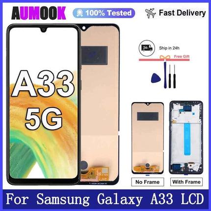 Display AMOLED per Samsung Galaxy A33 5G Display LCD Touch Screen Digitizer Assembly per Samsung A336 Display di ricambio