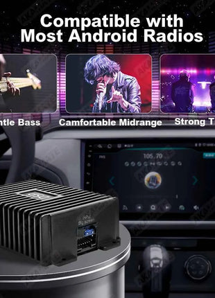 Car Radio Amplifier for Android Radio DSP Non destructive Modification Speaker Enhance Sound Car Audio Processor 4 Channel