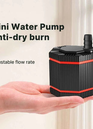 360° Fish Tank Submersible Pump Mini Filter Cleaning Small Bottom Suction Pump Water Circulation Filter Pump Water Change Silent