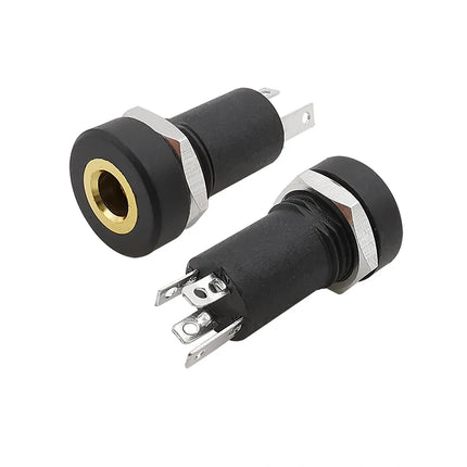2/5/10 Pz PJ-392A 3.5mm Audio Femmina Martinetti 3/4 Poli Stereo Saldatura Montaggio A Pannello Connettore Con Dadi 3/4Pin Presa Per Cuffie PJ392A