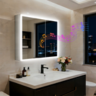 LUVODI Smart LED Medicine Cabinet with Bluetooth Speakers, Defogger & Jewelry Storage,50x70cm Wall-Mounted Bathroom Mirror