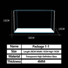 Fish Tank Transparent Glass Rectangular Aquarium Small And Medium Balcony Living Room Decoration Lazy Ecological Fish Tank