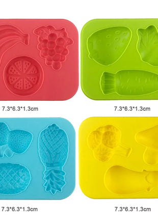 Stampi per pasta da gioco per alimenti per bambini Plastica Frutta Verdura Gnocco Stampo per noodle Coltello Forchetta Ciotola Piatto Accessori per plastilina Giocattoli
