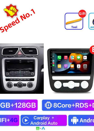 Android 16 For VW Volkswagen Scirocco 3 III Mk3 2008-2014 9 inch 8 Core WIFI Bluetooth Auto Navigation System Radio Multimedia