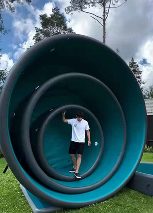 Piscina Gonfiabile Portatile Grande per Famiglie, Piscina Fuori Terra DWF per Esterni, Piscina Gonfiabile Rinforzata per Bambini e Adulti