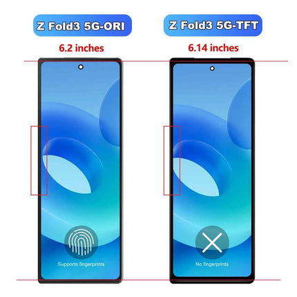 Schermo Per Samsung Z Fold 3 F926B F926B/DS Display LCD Touch Screen Digitale Assemblea Samsung Z Fold 3 Display Parti di Ricambio