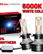 Dualvision H4 LED Headlight H7 H1 H11 H8 9005 HB3 9006 HB4 9012 HIR2 880 881 H27 9007 9008 H13 5570 CSP Canbus Car Lamp Fog Lamp