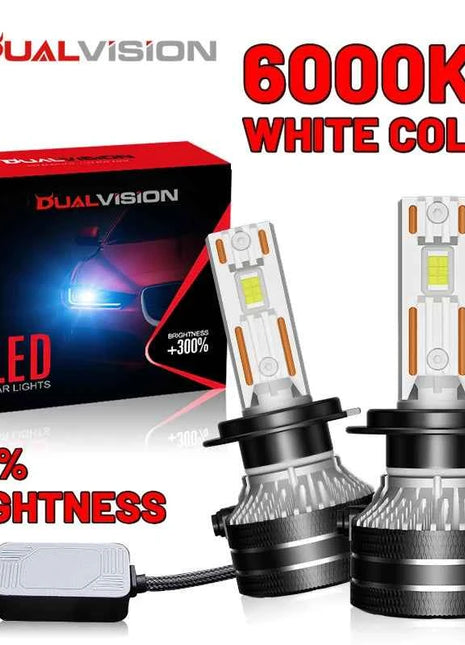 Dualvision H4 LED Headlight H7 H1 H11 H8 9005 HB3 9006 HB4 9012 HIR2 880 881 H27 9007 9008 H13 5570 CSP Canbus Car Lamp Fog Lamp