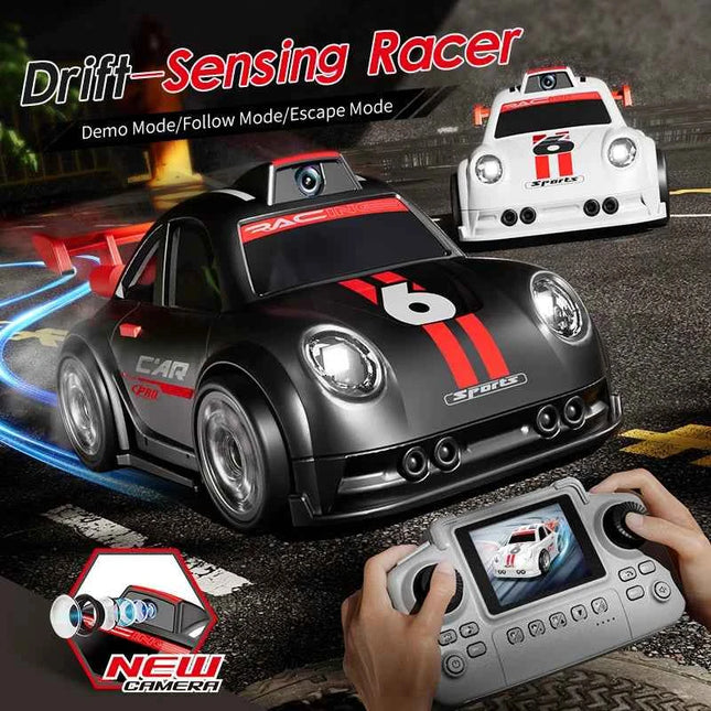 2026 New C6 RC Drift Car with Dual Mode Lights Sound Camera Screen Control Car Smart Induction Following Children's Toys Gift