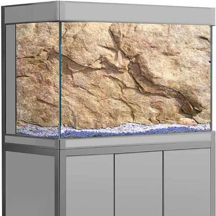 3D Aquarium Background Sticker,  Rock Texture Painting Wallpaper Fish Tank Backdrop Decorations PVC