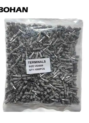 1000pcs E0508 E7508 E1008 E1508 E2508 Insulated Ferrules Terminal Block Cord End Wire Connector Electrical Crimp Terminator