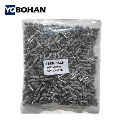 1000pcs E0508 E7508 E1008 E1508 E2508 Insulated Ferrules Terminal Block Cord End Wire Connector Electrical Crimp Terminator