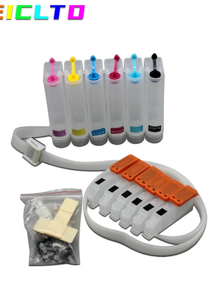 T2431-T2436 T2771-2776 Ciss System with Auto Reset Chip for Epson XP-55 XP-750 XP-760 XP-850 XP-860 XP-950 XP-960 XP-970 Printer