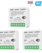 16A Tuya WiFi Smart Switch 2-way Control with Energy Monitor Switch Mini Smart Breaker Smart Life Control  Alexa Via Google Home