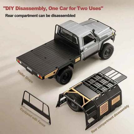 MN82S RC Crawler 1/12 Full Scale LC79 RC Pickup Short Truck 4WD Remote Control Climbing Off-road Car Toys for Kids Adults Gifts