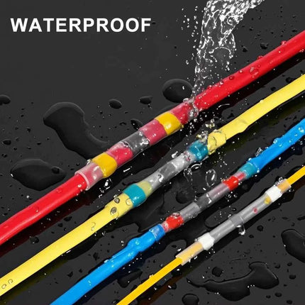 Waterproof Solder Seal Heat Shrink Tube Sleeves Electrical Wire Connector Butt Splice Terminals Heat Shrinkage Cable Connectors