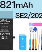 PINZHENG Real High Capacity Battery For iPhone 8 Plus SE 5S 6 6S 7 X Xr Xs Max Phone Replacement Batteries Warranty One Year