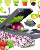 14/16 in 1 Multifunctional Vegetable Chopper Onion Chopper Handle Food Grate Food Chopper Kitchen Vegetable Slicer Dicer Cut