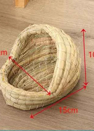 Grass Woven Bird Nest Rabbit Grass Nest Grass Mat Hamster Accessories Slippers Rabbit Nest Rabbit Winter Warm Pet Supplies