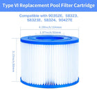 1 Pezzo Elemento Filtrante per Pompa Filtro Piscina per Bestway II VI Lay-Z-Spa Accessori per Sport Acquatici da Giardino