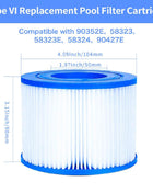 1 Pezzo Elemento Filtrante per Pompa Filtro Piscina per Bestway II VI Lay-Z-Spa Accessori per Sport Acquatici da Giardino