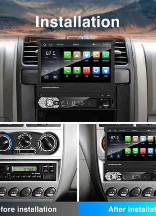 Carplay Android Auto Universal 1 Din MP5 Player 7 Inch Retractable Touch Screen Car Player HD FM AUX Input BT Radio Mirror Link
