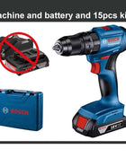 Brushless Impact Drill BOSCH GSB185LI Professional Electric Screwdriver Drill 18V Li-ion Cordless Variable Speed Electric Drill