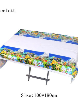 Forniture per decorazioni per feste di compleanno a tema Pokemon Cartoon Pokemon Go Stoviglie Tazze Piatti Palloncino Pikachu per bomboniere per baby shower