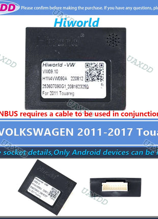 For VOLKSWAGEN 2 Din Car Golf Tour 7 6 Touareg PASSAT Tiguan Lamando POLO SCIROCCO Lavida Touran Sagitar BORA decoder canbus box