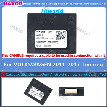 Per VOLKSWAGEN 2 Din Car Golf Tour 7 6 Touareg PASSAT Tiguan Lamando POLO SCIROCCO Lavida Touran Saqitar BORA decoder canbus box