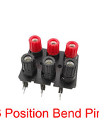 1pc 2/4/6 Position 4mm Banana Jack External Audio Amplifier Speaker Terminal Board Screw Type Straight/Bent Pin Connector