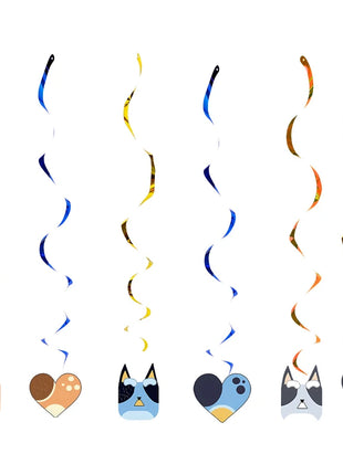 Nuovo cartone animato simpatico cane decorazione festa di compleanno kit cani blu tema buon compleanno piatti tovaglioli tazze stoviglie forniture per bambini