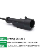 5/20/100sets HID Waterproof Connectors 1/2/3/4/5/6 Pin Car Electrical Wire Connector Plug Truck Harness with 15CM Wire Cable