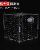 Acrylic Isolation Box Fish Tank Transparent Aquarium Small Fry Incubator Breeding Box Single Double Multi-grid Isolation Net