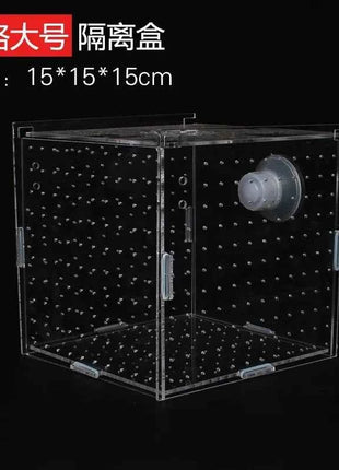 Acrylic Isolation Box Fish Tank Transparent Aquarium Small Fry Incubator Breeding Box Single Double Multi-grid Isolation Net