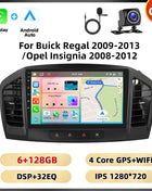 Podofo 8 + 128G 9 ''Car Radio For Buick Regal 2009-2013/Opel Insignia 2008-2012 Multimedia Player Carplay Android Car WIFI 4G GPS
