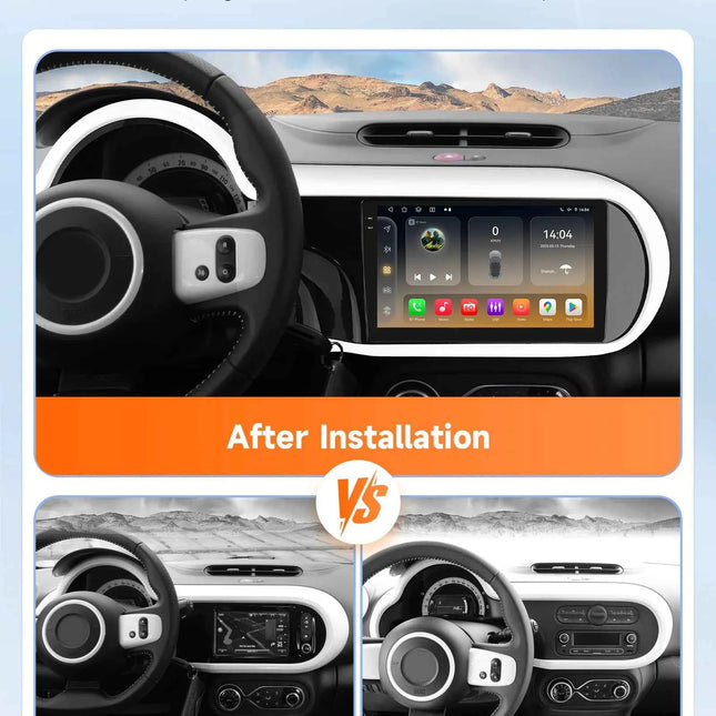 Hizpo 8Core 360Camera Android 14 Car Radio For Renault Twingo 3 Ⅲ 2014-2024 Car Multimedia GPS 4G AI Carplay By Snapdragon 6115