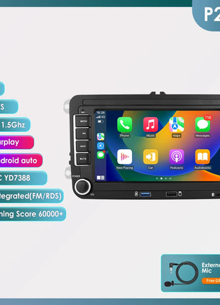 Lettore autoradio Android per VW Polo Golf 5 6 Plus PASSAT JETTA TIGUAN TOURAN SHARAN SCIROCCO CADDY Carplay Audio USB WIFI GPS