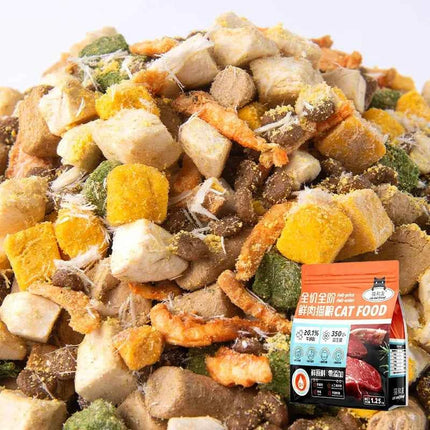 Cat food manufacturers into cats kittens universal fresh meat without grain full price bulk cat staple food 500g