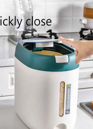 XIAOGUI 5KG/10KG Rice Dispenser Kitchen Organizer And Storage Container Home Box Cereal Jar Botes Cocina Almacenaje Alimentos