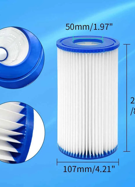 Cartuccia filtro tipo A/C per piscina Intex 29000E 59900E, tipo III per pompa a cartuccia per piscina Bestway 58012E
