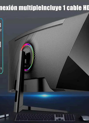 FYHXele 34"3.5K curved screen Borderless Gaming office displays Freesync 165HZ MVA 1ms VESA Low Blue Light&Flicker-Free Monitor