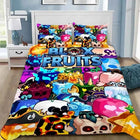 B-Blox F-Fruits Game Bedding Set 3D Cartoon Duvet Cover Set Soft Skin-Friendly Single Double King Size For Kids Birthday Gift