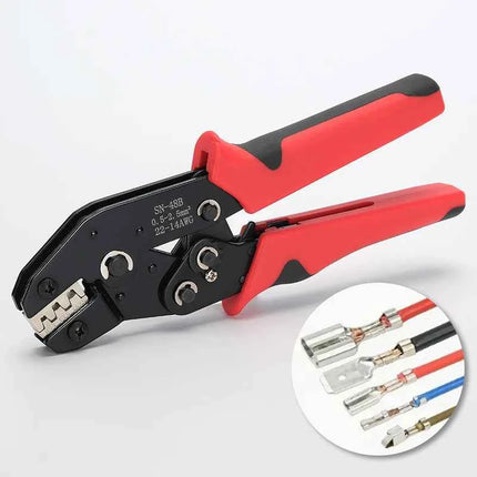 Per TAB 2.8/4.8/6.3 Terminali per auto SN-48B Pinze a crimpare 0.5-2.5mm2/23-13AWG Mascella ad alta precisione Filo Utensili manuali elettrici