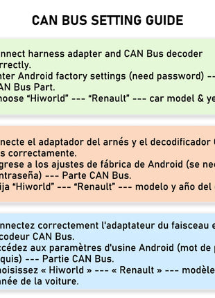 Wiring with CAN Bus Decoder, TOMTOM Display with SWC, P&P 16 Pin Android, for Renault Megane MK2 Phase 2, Clio 3