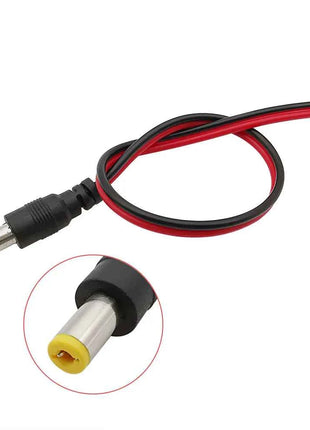 2.1x5.5mm DC maschio femmina cavo di alimentazione Pigtail connettore filo 12V 1A DC connettori barilotto di alimentazione 25CM per telecamera di sicurezza CCTV