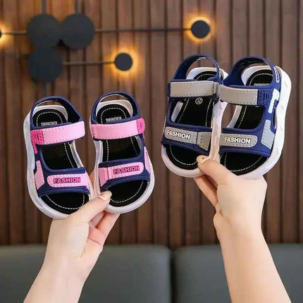 Sandali per bambini alla moda Scarpe per bambini Ragazzo Suola morbida antiscivolo Sandali per ragazze dei ragazzi Scarpe per bambini da spiaggia estiva 2-10 anni
